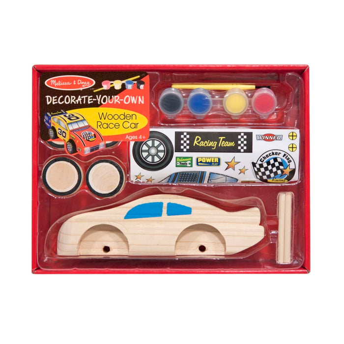 Decorate-Your-Own Wooden Race Car N1