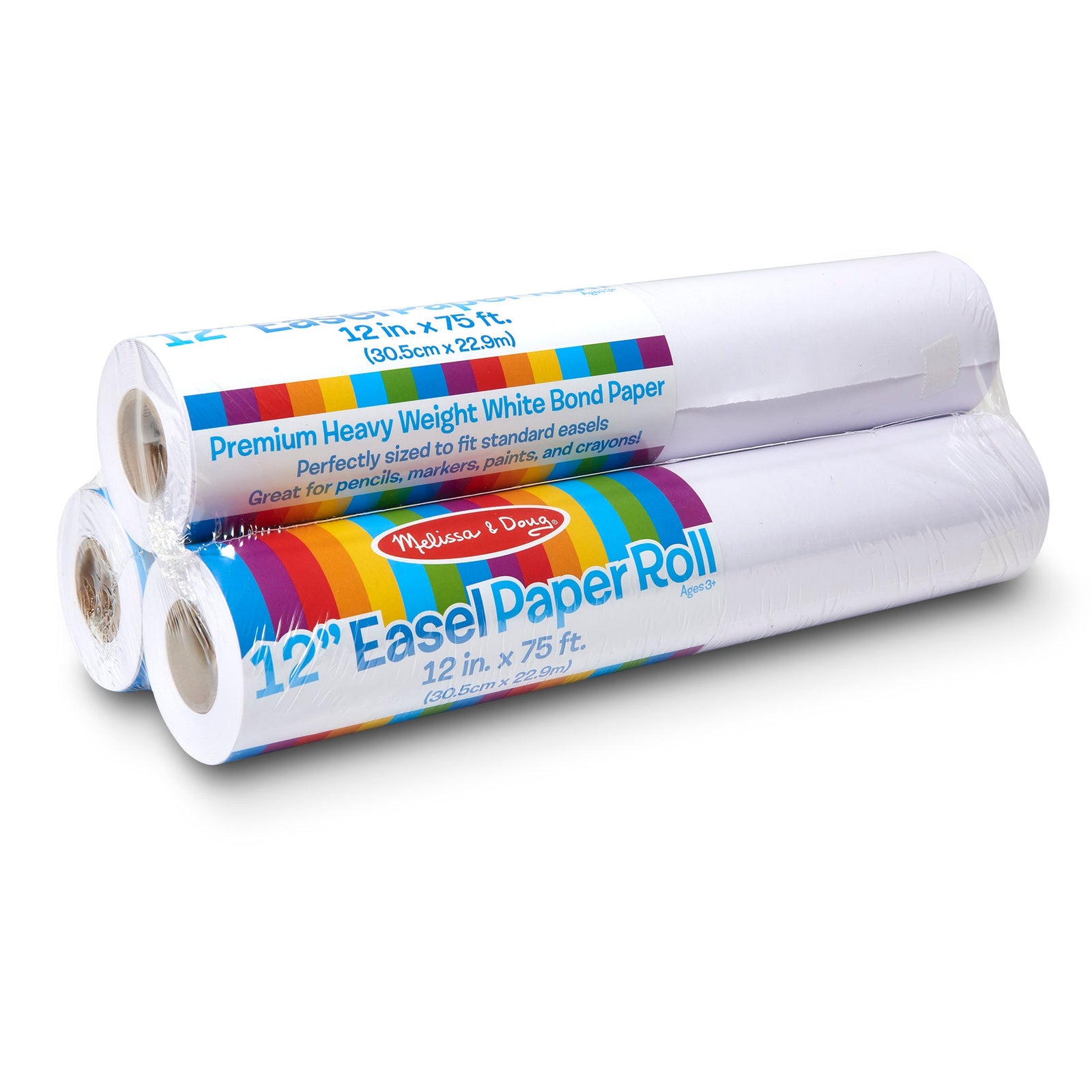 12-Inch Easel Paper Roll 3-Pack K7
