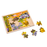 African Plains Wooden Jigsaw Puzzle - 24 Pieces J9