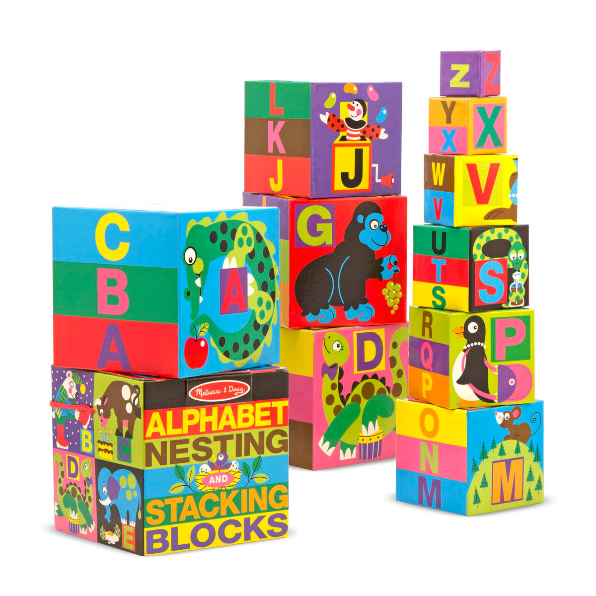 Alphabet Nesting and Stacking Blocks Q8