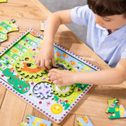 Animal Chase I-Spy Wooden Gear Puzzle V5