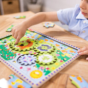 Animal Chase I-Spy Wooden Gear Puzzle V5