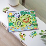 Animal Chase I-Spy Wooden Gear Puzzle V5