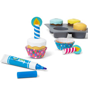 Bake & Decorate Wooden Cupcake Play Set L3