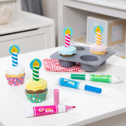 Bake & Decorate Wooden Cupcake Play Set V6