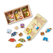 Bear Family Dress-Up Puzzle - 45 Pieces W3