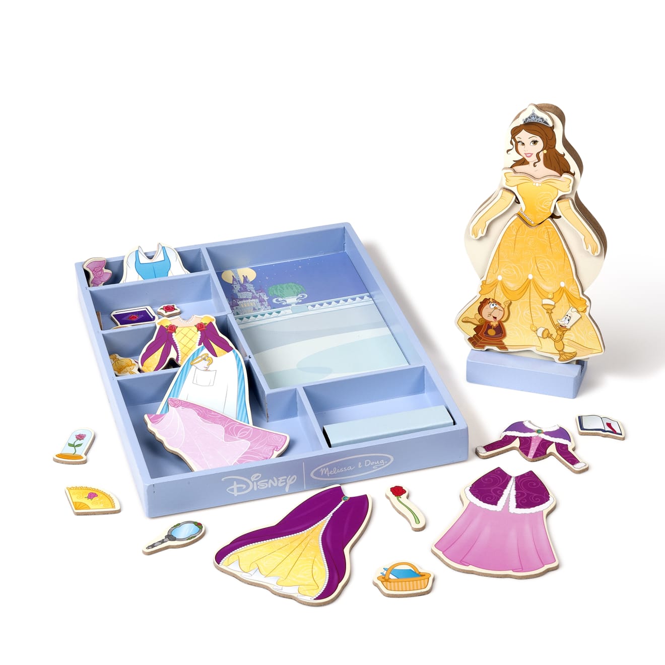 Belle Wooden Magnetic Dress-Up D2