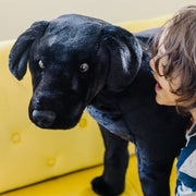 Black Lab Giant Stuffed Animal E8
