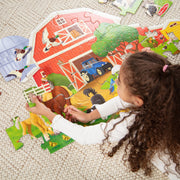 Busy Barn Shaped Floor Puzzle - 32 Pieces C7