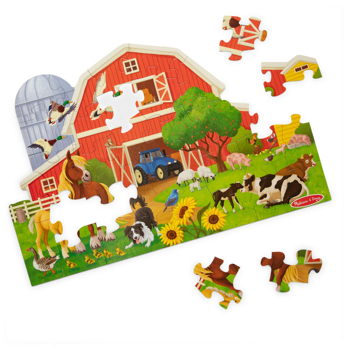 Busy Barn Shaped Floor Puzzle - 32 Pieces Q1