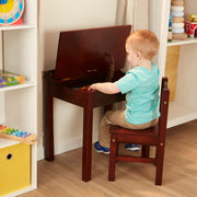Child's Lift-Top Desk & Chair - Espresso P6