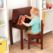 Child's Lift-Top Desk & Chair - Espresso P6