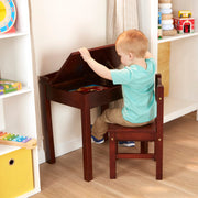 Child's Lift-Top Desk & Chair - Espresso P6