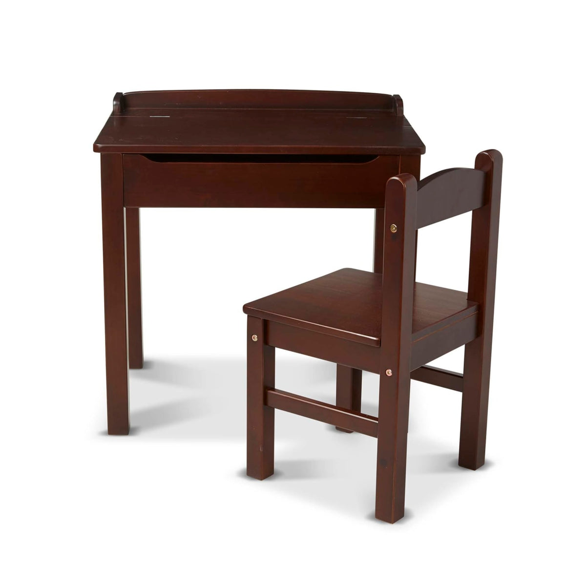 Child's Lift-Top Desk & Chair - Espresso Z4