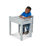 Child's Lift-Top Desk & Chair - Gray D9