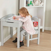 Child's Lift-Top Desk & Chair - Gray G6