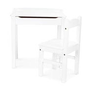 Child's Lift-Top Desk & Chair - White W1