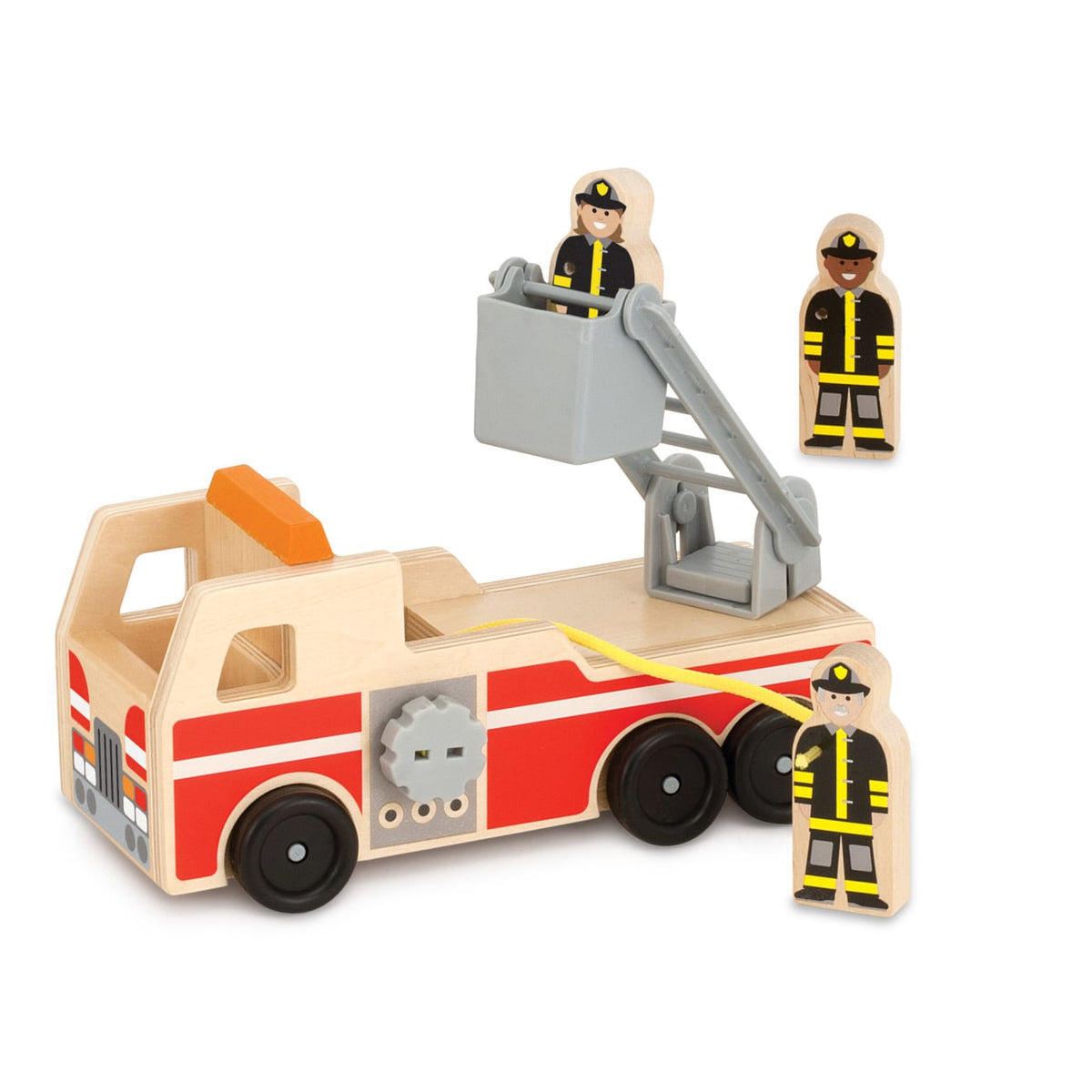 Classic Wooden Fire Truck Play Set H7