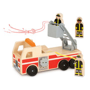 Classic Wooden Fire Truck Play Set L8