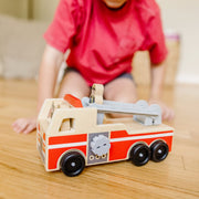 Classic Wooden Fire Truck Play Set L8