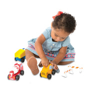 Classic Wooden Toy Construction Vehicle Set N8