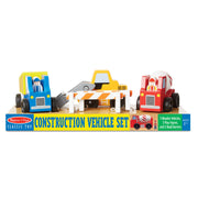 Classic Wooden Toy Construction Vehicle Set Q3