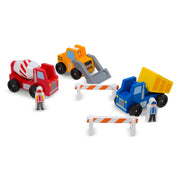 Classic Wooden Toy Construction Vehicle Set Q3