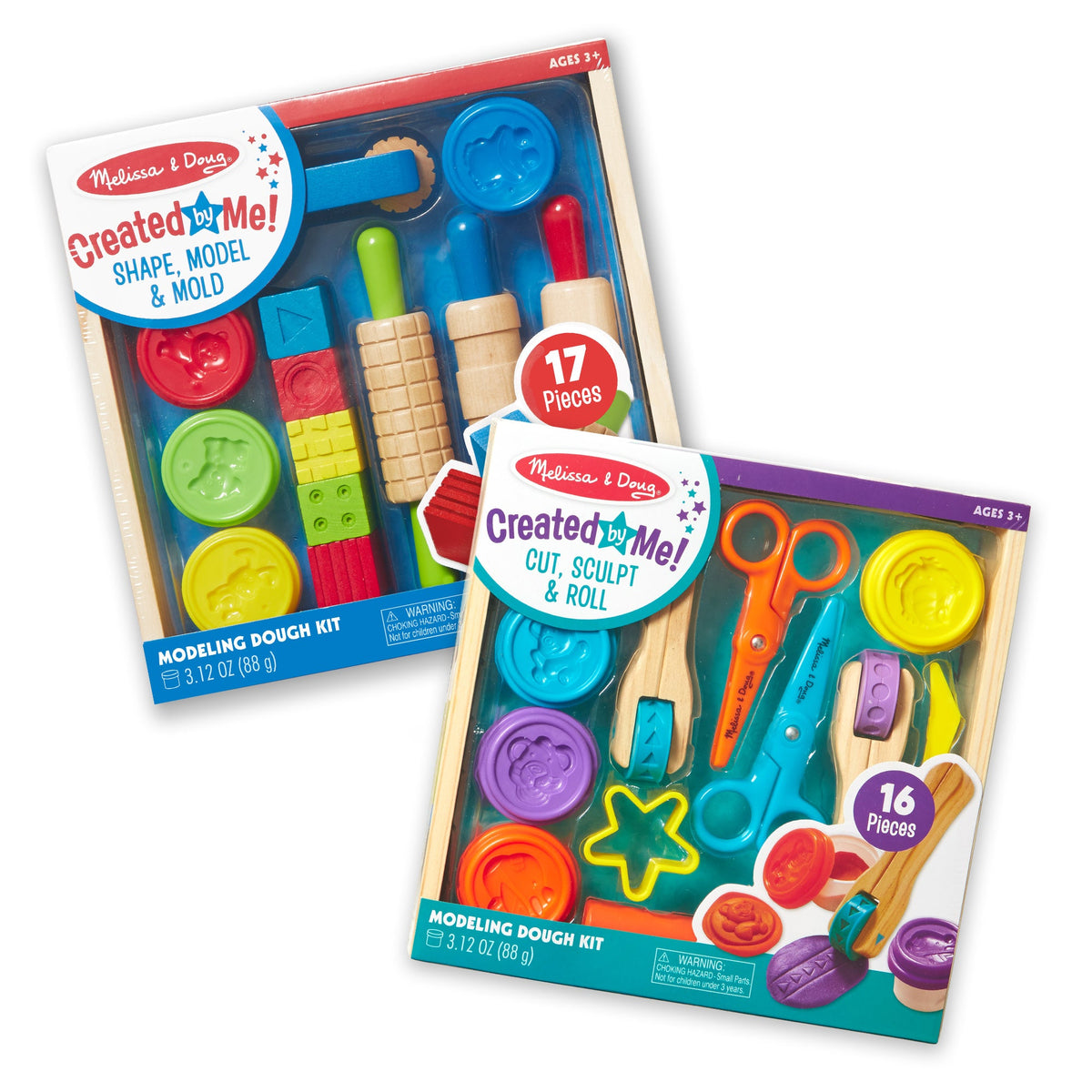 Clay Activity 2-Pack: Shape, Model & Mold; Cut, Sculpt & Stamp I9