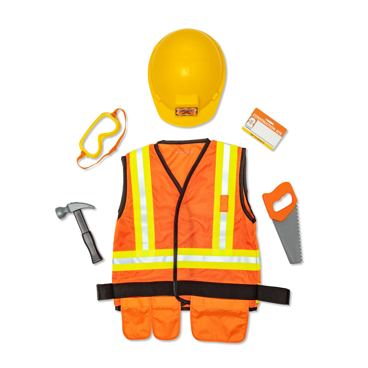 Construction Worker Costume Role Play Set W5