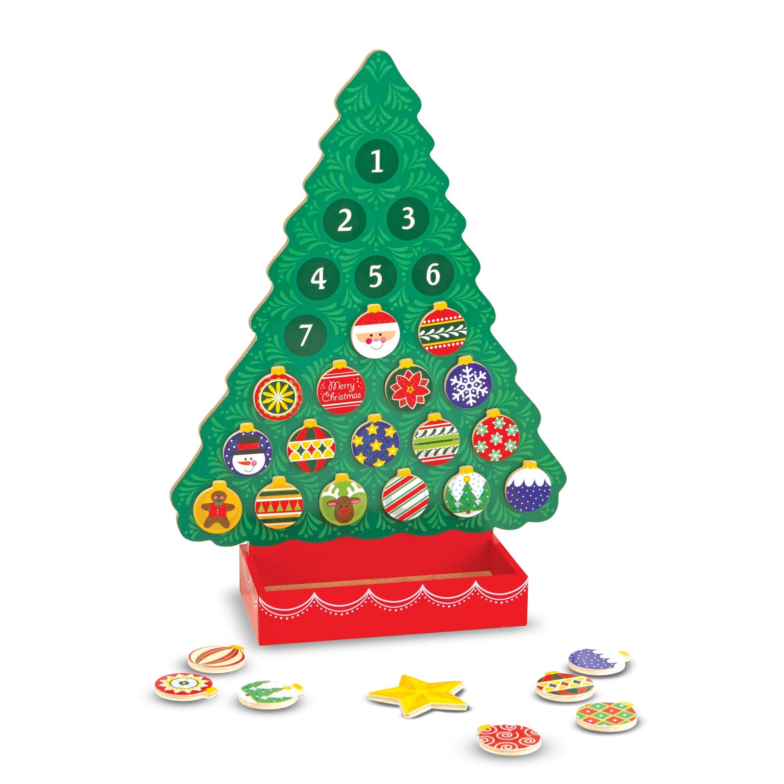 Countdown to Christmas Wooden Seasonal Calendar W3