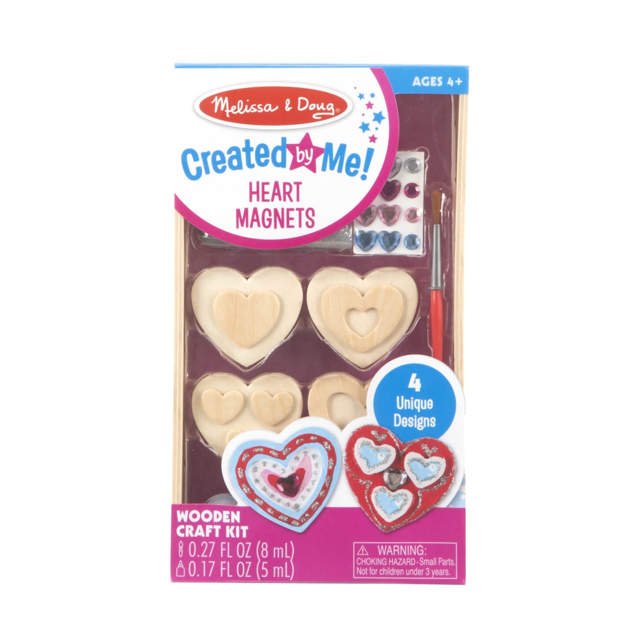 Created by Me! Heart Magnets Wooden Craft Kit I6