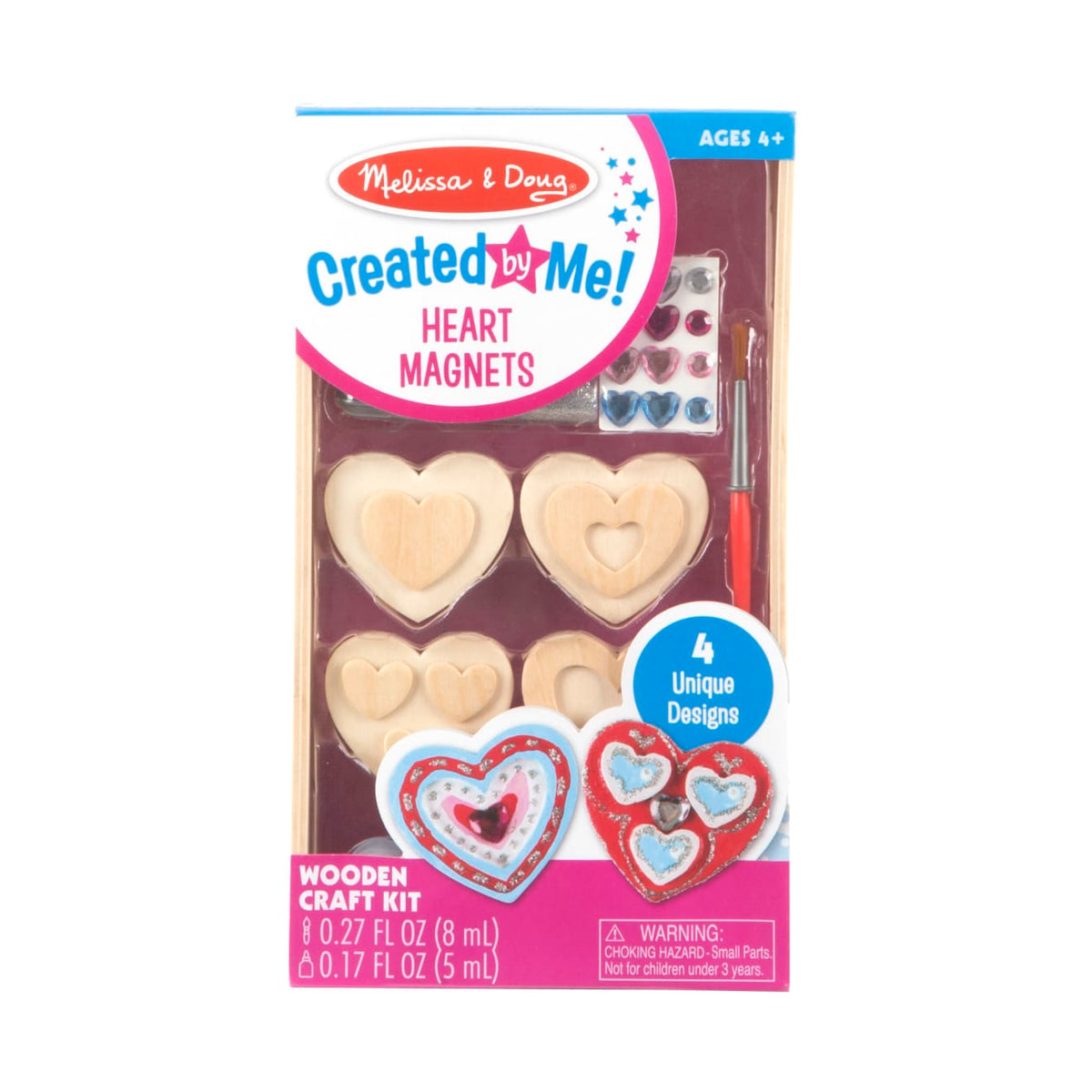 Created by Me! Heart Magnets Wooden Craft Kit K3