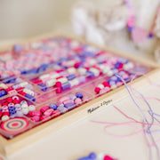 Created by Me! Sparkle & Shimmer Beads Wooden Bead Kit J0