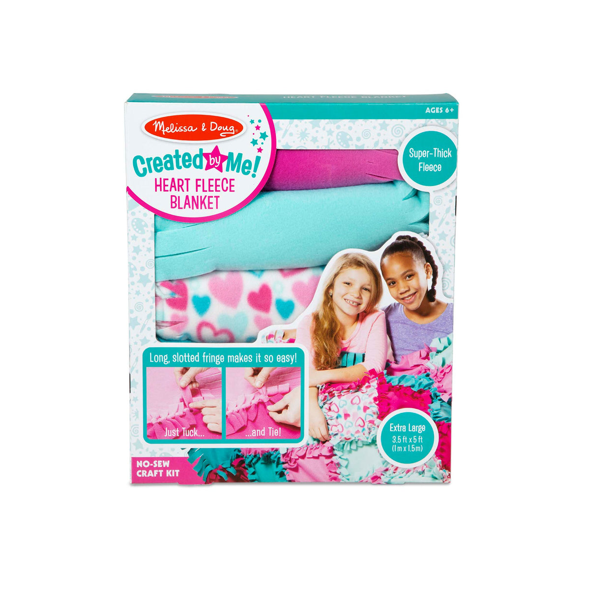 Created by Me!™ Heart Fleece Blanket No-Sew Craft Kit A1