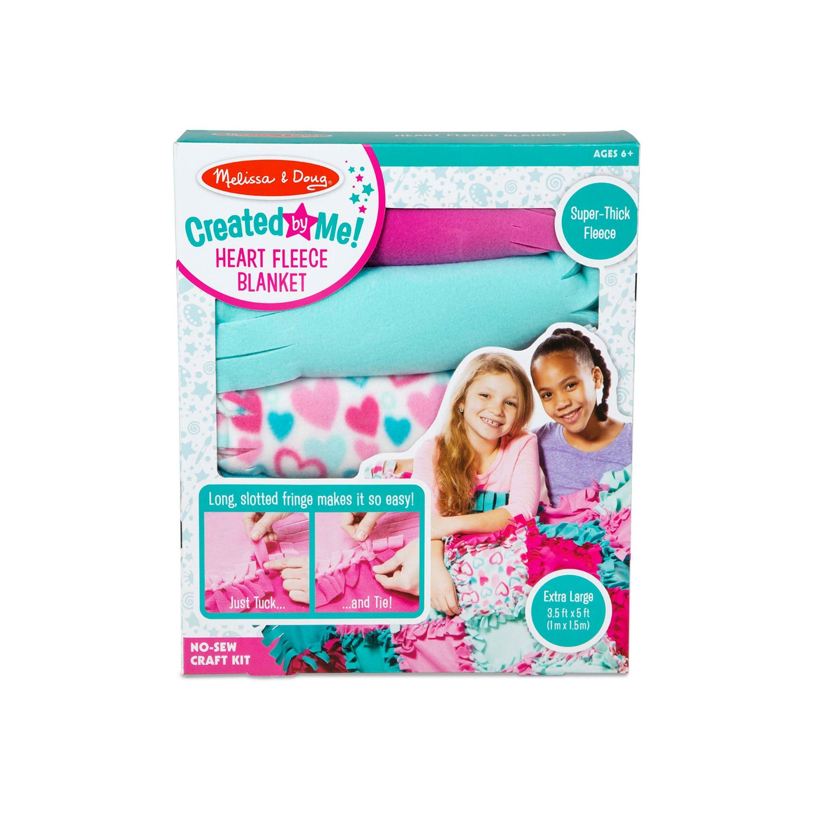 Created by Me!™ Heart Fleece Blanket No-Sew Craft Kit G6