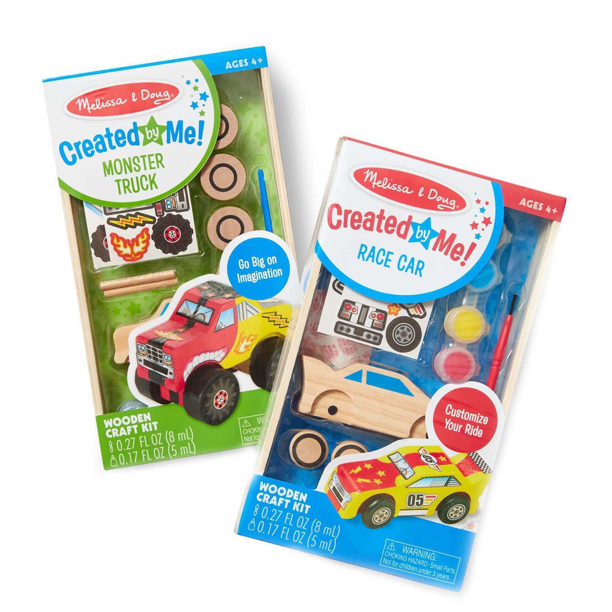 Created By Me!™ Vehicles Craft Kit 2-Pack: Race Car & Monster Truck N7