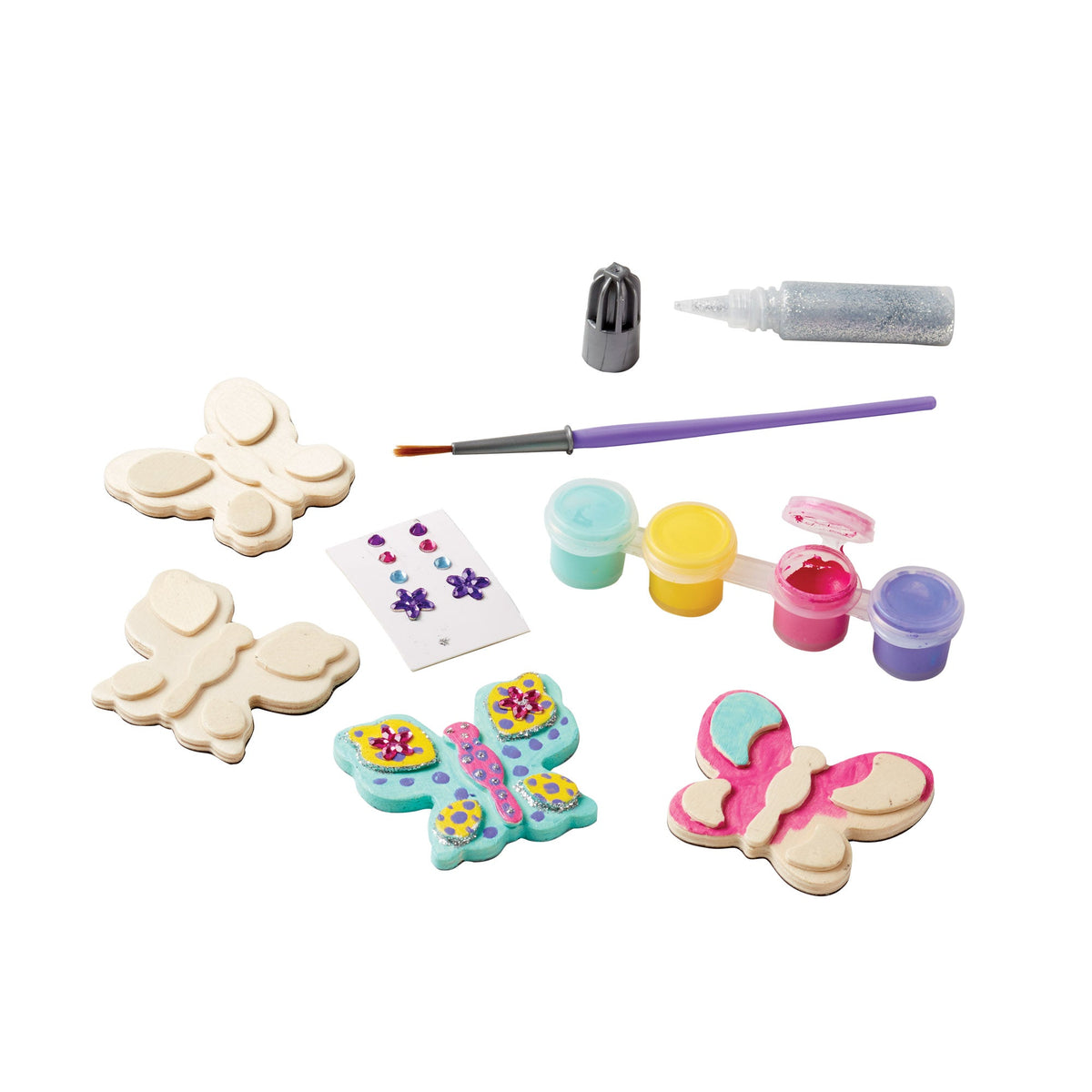 Created by Me! Wooden Butterfly Magnets Craft Kit L2