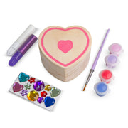 Decorate-Your-Own Wooden Heart Box L9