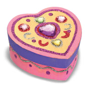 Decorate-Your-Own Wooden Heart Box L9