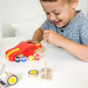 Decorate-Your-Own Wooden Race Car Z9