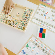 Deluxe Wooden Stamp Set - ABCs 123s I8