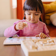 Deluxe Wooden Stamp Set - ABCs 123s I8