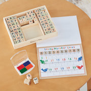 Deluxe Wooden Stamp Set - ABCs 123s I8