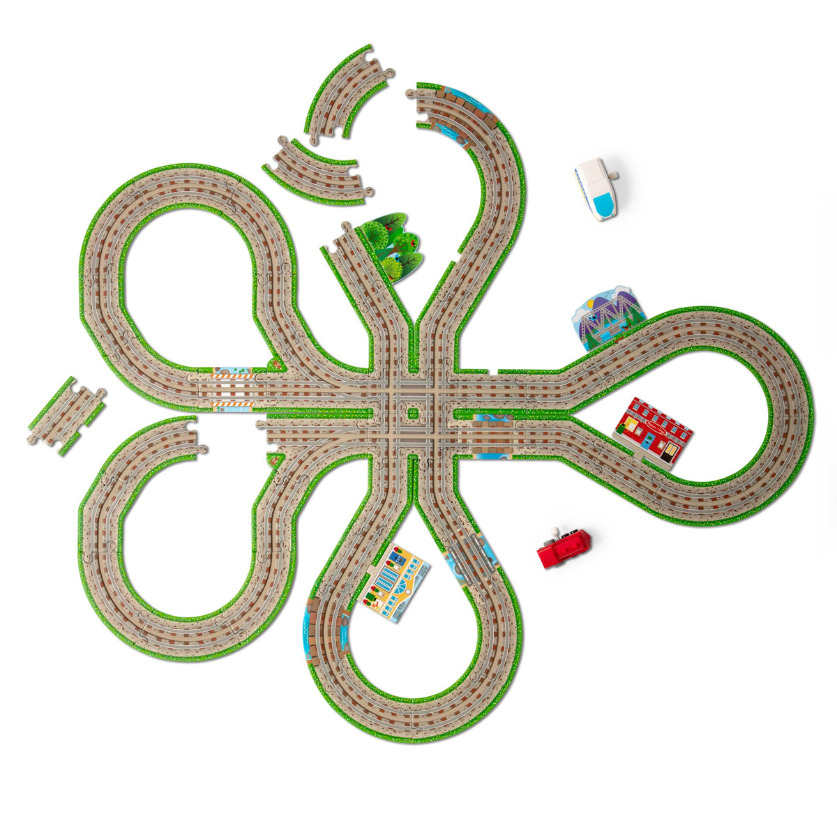 Design Your Own Railroad Floor Puzzle B6