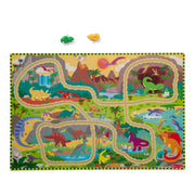 Dinosaur Adventure Tracks Floor Puzzle – 48 Pieces + 2 Wind-Up Dinosaurs N8