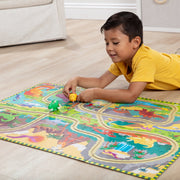 Dinosaur Adventure Tracks Floor Puzzle – 48 Pieces + 2 Wind-Up Dinosaurs N8