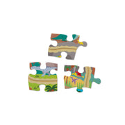 Dinosaur Adventure Tracks Floor Puzzle – 48 Pieces + 2 Wind-Up Dinosaurs N8