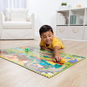 Dinosaur Adventure Tracks Floor Puzzle – 48 Pieces + 2 Wind-Up Dinosaurs N8