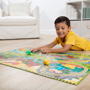 Dinosaur Adventure Tracks Floor Puzzle – 48 Pieces + 2 Wind-Up Dinosaurs N8