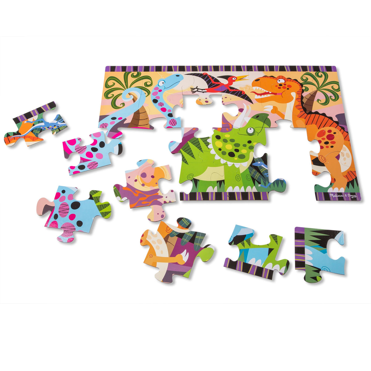 Dinosaur Dawn Floor Puzzle - 24 Pieces S3
